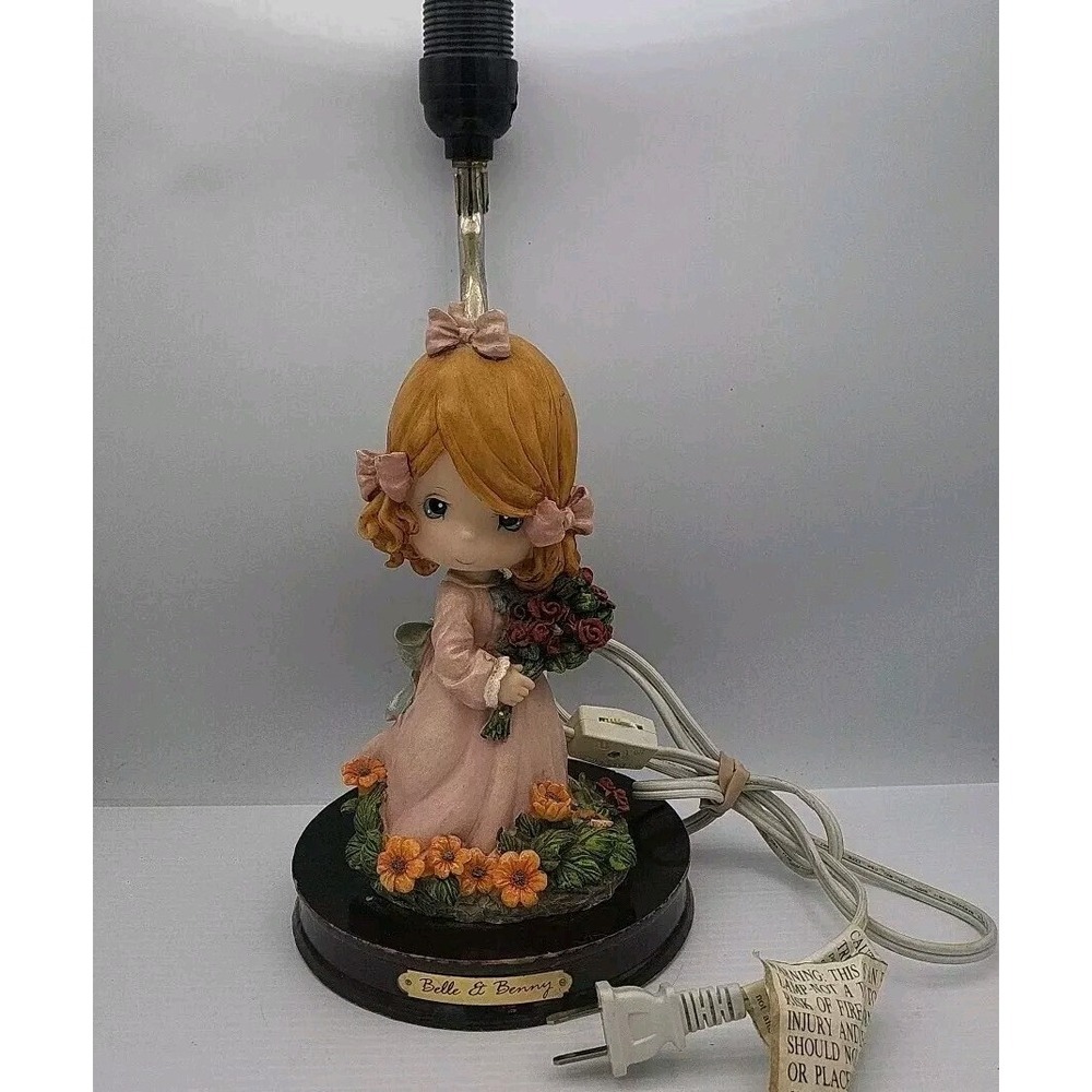 Turtle King Corp Belle and Benny Figure —‎ Girl With Flowers Lamp